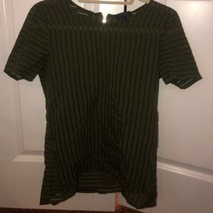 Jcrew Green Short Sleeve Top